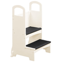 Espresso Finish Wooden Kids Step Stool Thumbnail - 1