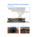 Standing Desk Converter Double Monitor Mount Adjustable Riser - Thumbnail 2