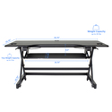 Standing Desk Converter Double Monitor Mount Adjustable Riser - Thumbnail 3