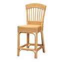bali & pari Barito Modern Bohemian Natural Rattan Counter Stool Thumbnail - 1