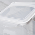 HANAMYA 30 LB Rice Storage Container with Measuring Cup, BPA free, For Rice / Grain / Pet Food / Flour, 1 count, Clear & White - Thumbnail 6