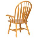 Sunset Trading Windsor Dining Chair - Solid Oak & Comfort Back - Thumbnail 6