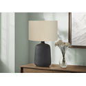 Monarch Specialties Lighting, 24"h, Table Lamp, Black Ceramic, Beige Shade, Contemporary - Thumbnail 7
