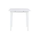 Linon White Drop Leaf Table - Torino Square - Thumbnail 11