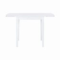 Linon White Drop Leaf Table - Torino Square - Thumbnail 13
