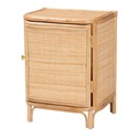 bali & pari Kiara Bohemian Natural Rattan Nightstand Thumbnail - 1