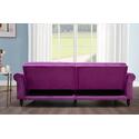 Legend Vansen 87.8 inchs Convertible Velvet Sofa Bed Sleeper Sofa Futon - Thumbnail 4