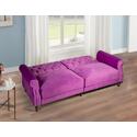 Legend Vansen 87.8 inchs Convertible Velvet Sofa Bed Sleeper Sofa Futon - Thumbnail 5