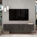 Atelier Mobili Floating TV Stand - Modern Wall Mounted Entertainment Center - Thumbnail 2