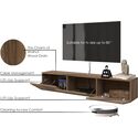 Atelier Mobili Floating TV Stand - Modern Walnut Entertainment Center - Thumbnail 6