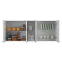 TUHOME portofino 150 four-door wall cabinet white - Thumbnail 5