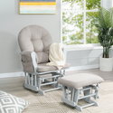 Naomi Home Brisbane Nursery Glider & Ottoman Set Thumbnail - 1