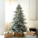 Nearly Natural 7ft. Pre-Lit Artificial Fraser Fir Flocked Christmas Tree with Instant Connect Technology and 400 Warm White LED Lights - Thumbnail 11