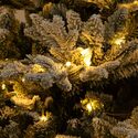 Nearly Natural 7ft. Pre-Lit Artificial Fraser Fir Flocked Christmas Tree with Instant Connect Technology and 400 Warm White LED Lights - Thumbnail 5