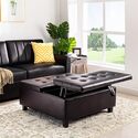 Ciara Upholstered Lift Top Ottoman by Naomi Home Thumbnail - 1