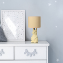 Simple Designs 16.33" Cute Wonders Whimsical Perched Bunny Rabbit Table Lamp for Home Decor, Kids Room, Yellow - Thumbnail 3