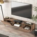 Atelier Mobili Modern Floating TV Stand - Walnut Media Console - Thumbnail 4