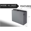 American Furniture Alliance Trifold Hide'A Mat Portable Mattress Jr. Twin-Pewter - Thumbnail 15