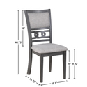 New Classic Furniture Gia - Set Of 4 Dining Chairs -Gray - Thumbnail 7