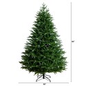 Nearly Natural 7ft. Pre-Lit Artificial Luxembourg Pine Christmas Tree with 340 Multicolored Traditional Bulb LED Lights - Thumbnail 2