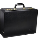 Amerilether Large Expandable Faux Leather Attach Case -Black - Thumbnail 1