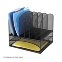 Onyx™ Desk Organizer, 2 Horizontal/6 Upright Sections, Mesh Thumbnail - 1