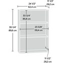 Sauder 3-Shelf Bookcase - Beginnings Cinnamon Cherry - Thumbnail 3