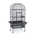 Stainless Steel Large Dome Top Bird Cage with Wheels, Black, Prevue Pet Products  Thumbnail - 1