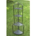 International Caravan Corner Baker's Rack - Mandalay Iron Shelf Thumbnail - 1