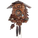 River City Clocks Cuckoo Clock - Black Forest Man Sawing Wood Thumbnail - 1