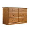 Sauder Stylish 6-Drawer Dresser - Carolina Oak Finish Thumbnail - 1