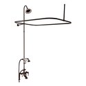 Tub Deck Mount Shower Unit with Elephant Spout - Barclay Products Thumbnail - 1