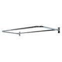 Solid Brass D Shape Shower Rod 60 x 26 - Barclay Products Thumbnail - 1