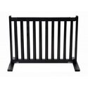 20" Kensington - Small Free Standing Wood Pet Gate - Black Thumbnail - 1