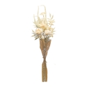Melrose International Bleached Zinnia Bouquet (Set of 2) 29.5"H Plastic Thumbnail - 1