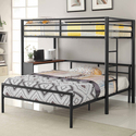 Coaster Fisher Workstation Loft Bed Set Gunmetal Thumbnail - 1