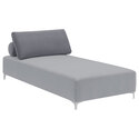 Coaster Giovanni Upholstered Accent Chaise with Removable Pillow Grey Thumbnail - 1