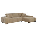 Coaster Octavia Upholstered Sectional Chaise Sofa Thumbnail - 1