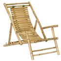 Folding Bamboo Recliners with Adjustable Positions 56L x 24W inches Thumbnail - 1