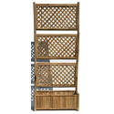 Eco Friendly Bamboo Trellis Screen Planter Base 72H x 30W x 12D Thumbnail - 1