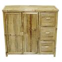 Shelf Storage Bamboo Drawers 31W x 11.5D x 29.5H - 3 Shelf Organizer Thumbnail - 1