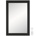 Design House Shorewood Bathroom Mirror, 20-Inch x 30-Inch, Framed Mirror, Soft Matte Black, 589713 Thumbnail - 1
