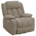 Coaster Houston Upholstered Power Lift Recliner Chair Thumbnail - 1