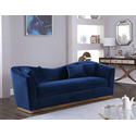 Arabella Navy Velvet Sofa Thumbnail - 1