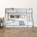 Naomi Home Hollywood Metal Bunk Bed Frame Full Size For Adults and Kids Thumbnail - 1