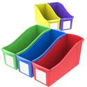 Book Storage Bins Set, 30-Pack, Bookshelf Organizer - Storex Thumbnail - 1