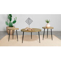 Coaster Pilar 3-piece Solid Wood Coffee and End Table Set Natural Thumbnail - 1