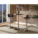 ACME Brancaster Bar Table, Retro Brown TGL & Aluminum Thumbnail - 1