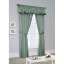 Thermalogic Prescott Rod Pocket Curtain Panel Window Dressing Set 80 x 84 in Sage Thumbnail - 1