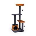 Prevue Pet Products Cat Tower with Scratching Posts & Toys - Tiger Print Cat Tree Thumbnail - 1